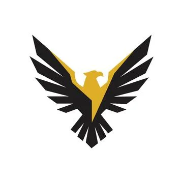 Eagle Wing Logo Design for Premium Freedom Brand Stock Illustration