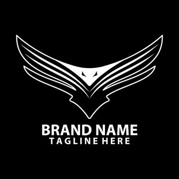 Eagle wing logo design vector Stock Illustration