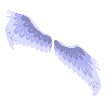 Eagle wings icon, isometric style Stock Illustration