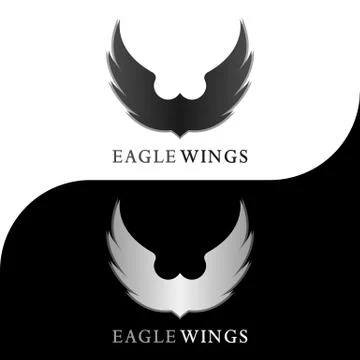 EAGLE WINGS LOGO 5 Stock Illustration