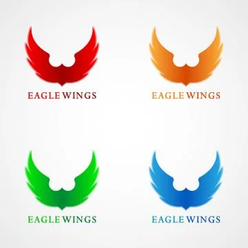 EAGLE WINGS LOGO 6 Illustrazione stock
