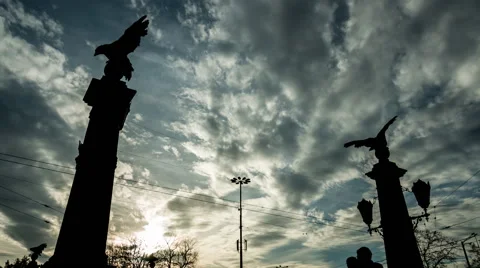 Eagles And Clouds Stock Footage 60423074