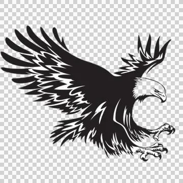 Eagles design vector for editing or tatto Illustrazione stock