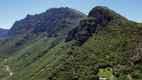 Eagle's Eye Over Vikos: A Panoramic Tapestry Stock Footage 253780250