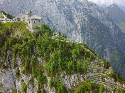 Eagle's Nest, Kehlstein Mountain Stock Footage