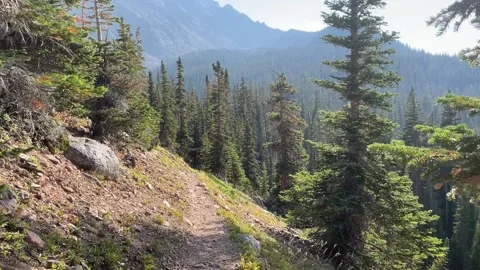Eagles Nest Wilderness backpacking Video stock 329455193