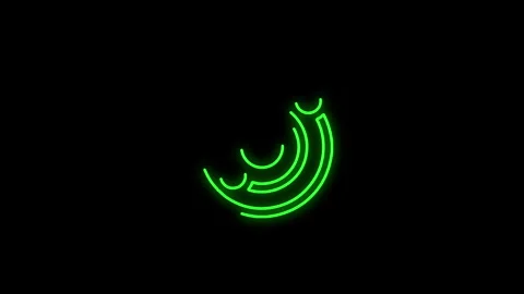 Eamless 4K loop of a multicolor neon shield icon. cybersecurity, data protection 库存影片 317517235