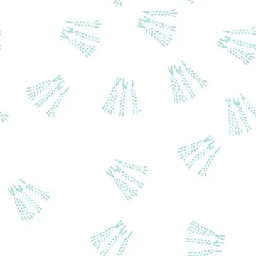 Ear barley glyph seamless pattern Stock Illustration