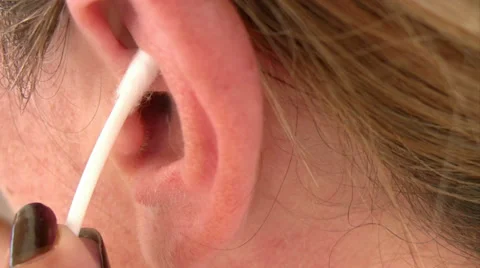 Ear cleaning Stock Footage 31204738