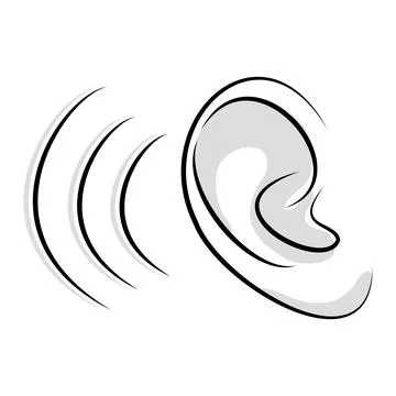 Ear clip art Stock Illustration