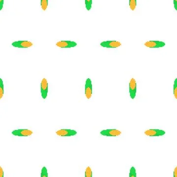 Ear of corn pattern seamless. Baby fabric texture Stock Illustration