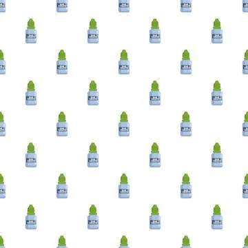 Ear drops bottles creating repeating seamless pattern background 스톡 일러스트