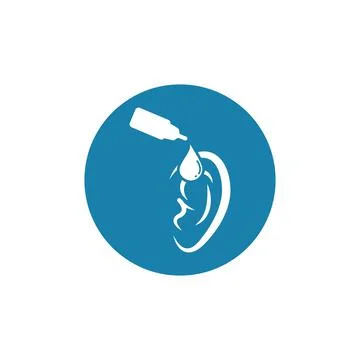 Ear drops vector illustration icon Stock Illustration