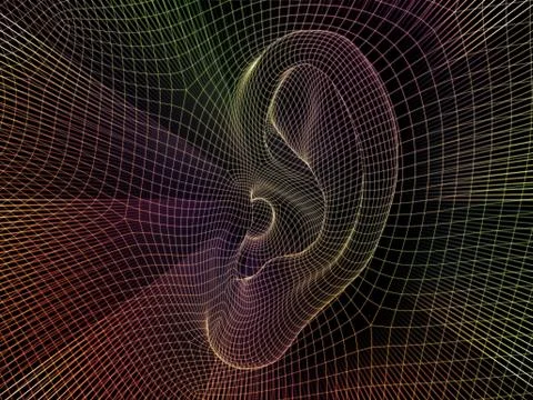 Ear Grid Stock Illustration