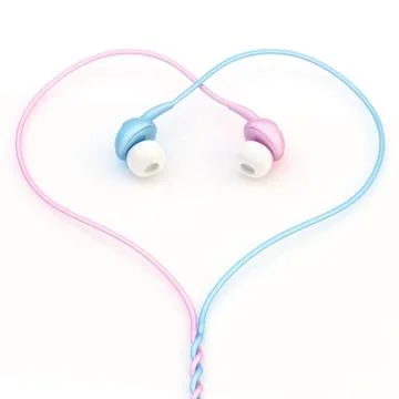 In-ear headphones composition Stock Illustration
