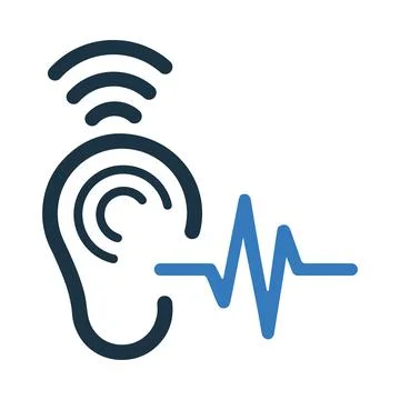 Ear, hear, hearing icon. Simple editable vector illustration. Stock Illustration
