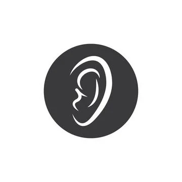 Ear icon vector illustration design Illustrazione stock