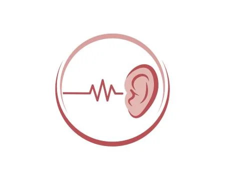 Ear logo icon vector design illustration Stock Illustration