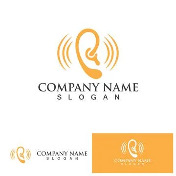 Ear Logo Template vector icon design Stock Illustration