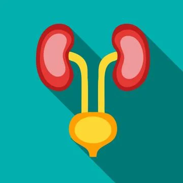 Ear membranes icon, flat style Stock Illustration