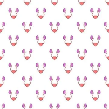 Ear membranes pattern, cartoon style Stock Illustration