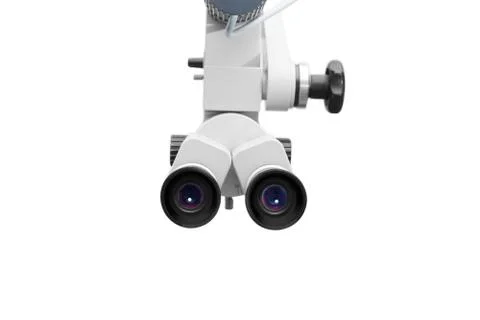 Ear microscope on white background Stock Photos