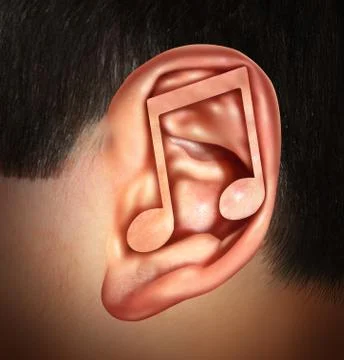 Ear for music Stock Illustration