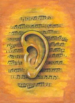 The Ear of Music Stock Illustration