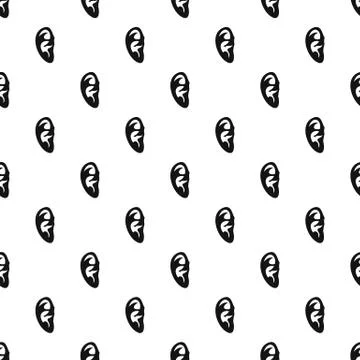 Ear pattern vector Illustrazione stock
