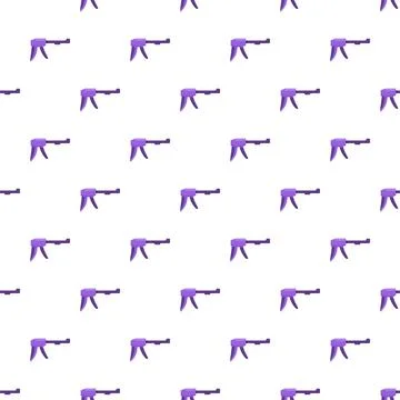 Ear piercing tool pattern repeating on white background Stock Illustration