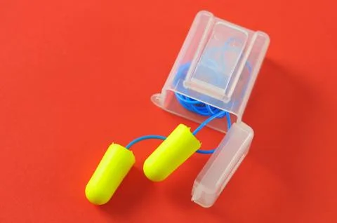 Ear plugs isolated Stock Photos
