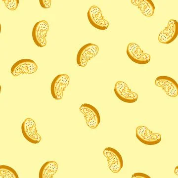 Ear points acupuncture isometric icon seamless pattern Stock Illustration