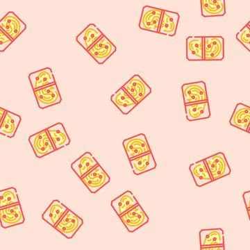 Ear recognition vector seamless pattern Stock Illustration