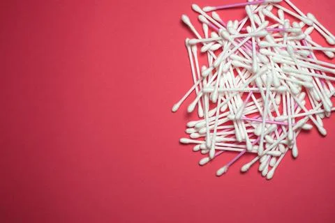Ear swabs view Stock Photos