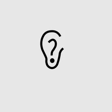 Ear symbol Stock Illustration