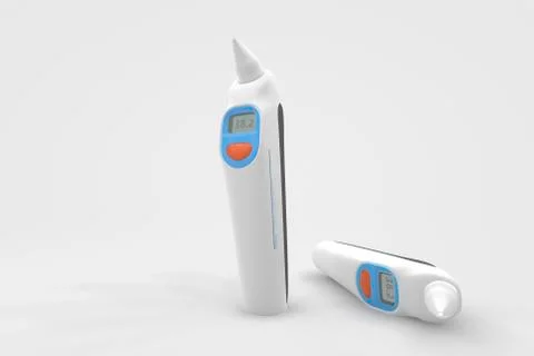 Ear Themometer Stock Illustration