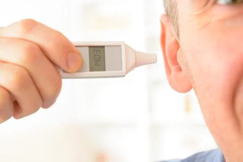 Ear thermometer Stock Photos