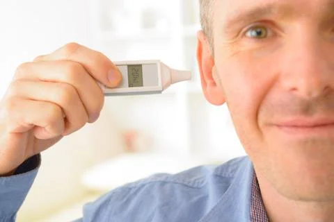 Ear thermometer Stock Photos