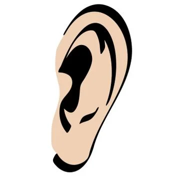 Ear Vector Cartoon Stock Illustration