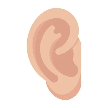 Ear Vector Icon Stock Illustration
