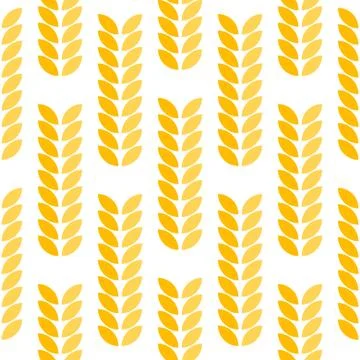 Ear of wheat seamless pattern イラスト素材