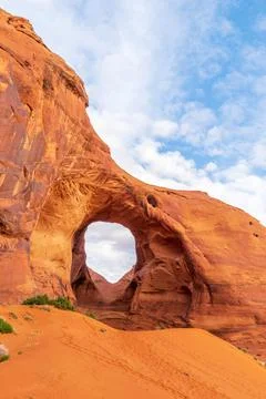 Ear of the Wind Rock Formation Located in Monument Valley, Arizona Stock Photos