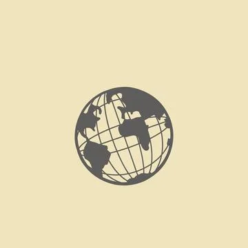 Earh globe on skin background Stock Illustration