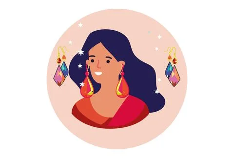 Earings Concept Illustration Illustrazione stock