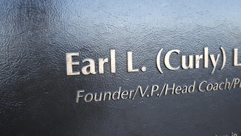 Earl Lambeau Statue - Green Bay Packers Stock Footage 100975393
