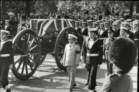 Earl Mountbatten Coffin On Parade During His Funeral Earl Mountbatten Was Killed Photos
