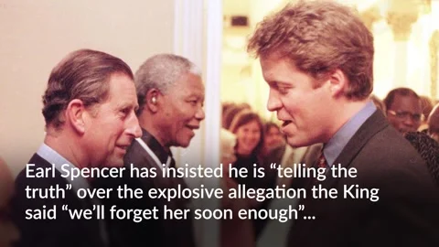 Earl Spencer insists he is telling the ‘truth’ over King allegations Stock Footage 345998202