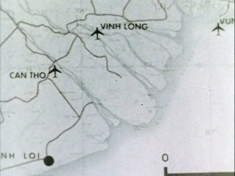 An early 1970s explanation of the terrain differences, from jungle to open Stock Footage 79462261
