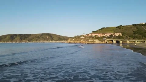 Early AM Beach Shot with Van Passing Stock-Footage 276198577