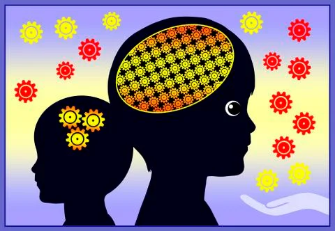 Early Brain Development Illustrazione stock